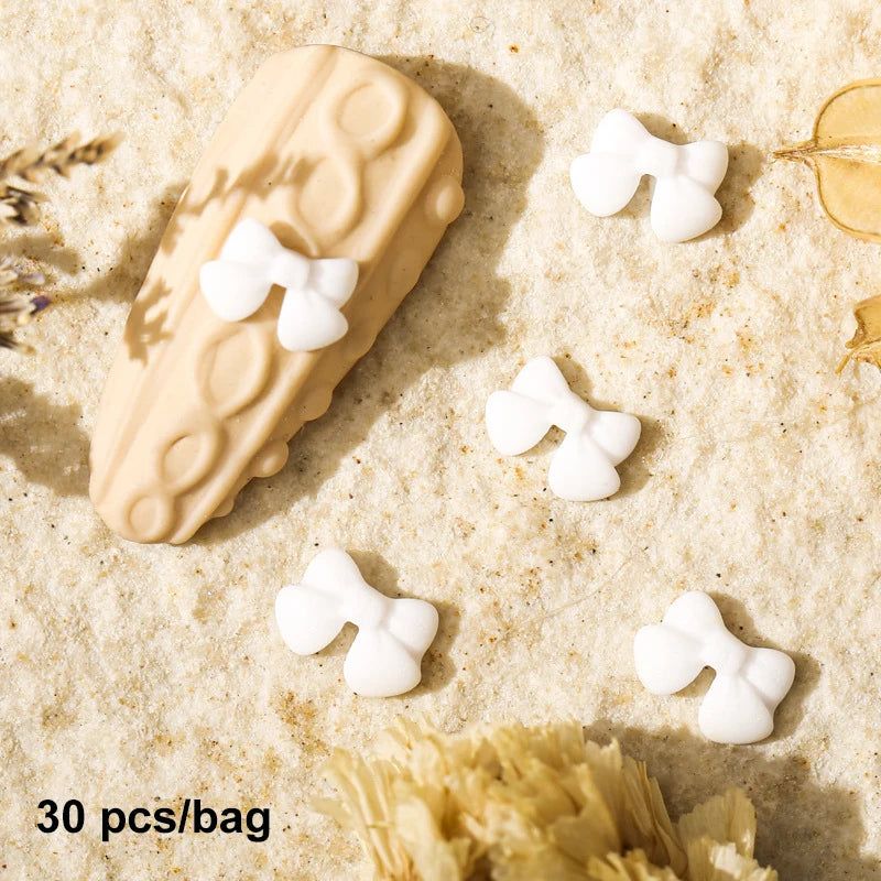 Cute Kawaii 3D Bear Bow Nail Art Charms β¨π - 30pcs Macaron Matte Resin Decorations for DIY Nail Designs! π
π»