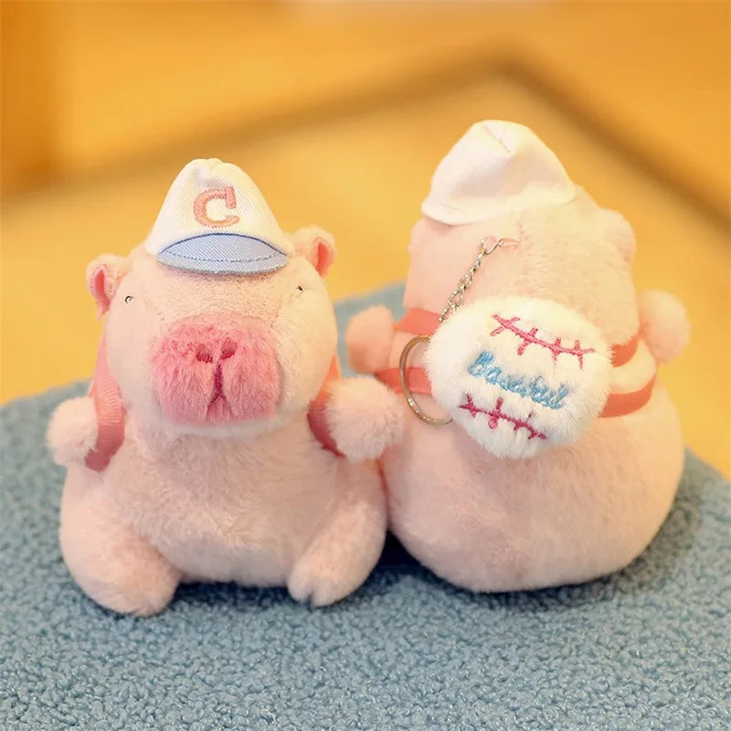 Kawaii Capybara Plush Keychain πΎ | Adorable Fluffy Bag Pendant π | Perfect Gift for Kids & Party Fun π