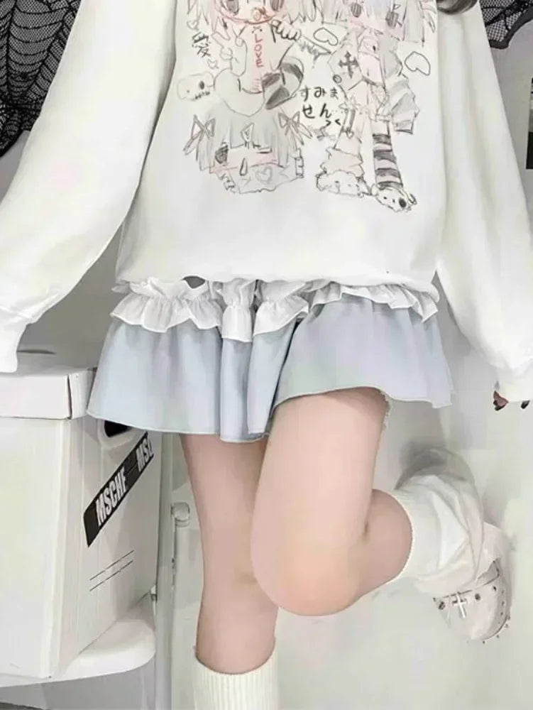 Kawaii Y2K Harajuku Anime Hoodie π | Cute Cartoon Sweatshirt for Trendy Students π | Cozy Long Sleeve Top 2023