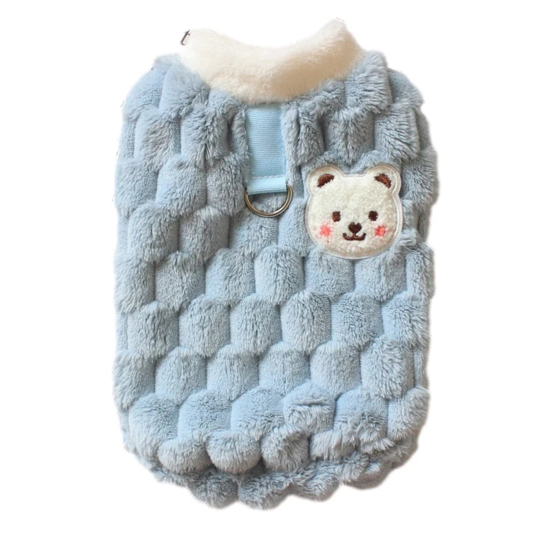 πΎ Cozy Cuddle Paws: Adorable Plush Sweater for Tiny Tails πΆβ¨