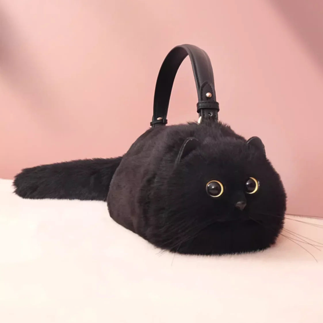 Kawaii Cat Clutch Bag ๐พโจ | Handmade One Shoulder Messenger for Autumn & Winter Vibes ๐๐