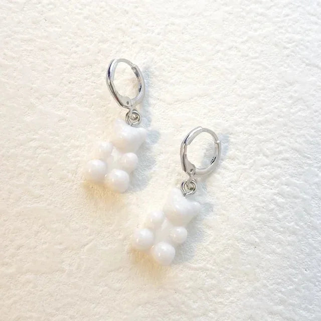π Sweet Rainbow Bear Dangle Earrings π¬β¨ Cute Acrylic Drop Jewelry for Trendy Girls! π»π