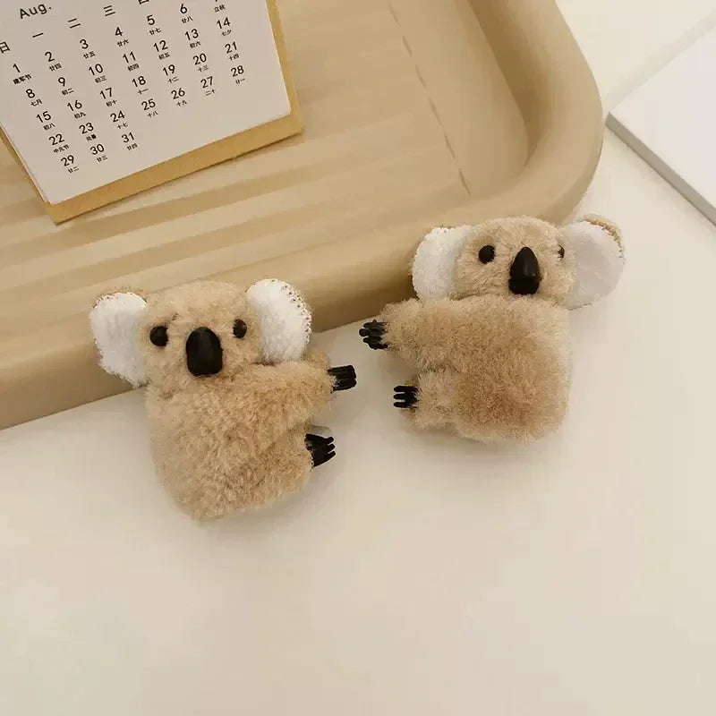 Kawaii Koala Bear Plush Hair Clips for Adorable Hairstyles π¨β¨ Cute Animal Hairpins for Women & Girls - Perfect for Daily Wear! π