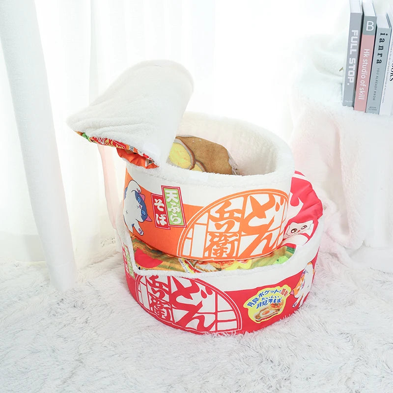 π Noodle Cozy Cat Nest πΎ Fleece-Lined Delight for All Seasons πΆβ¨