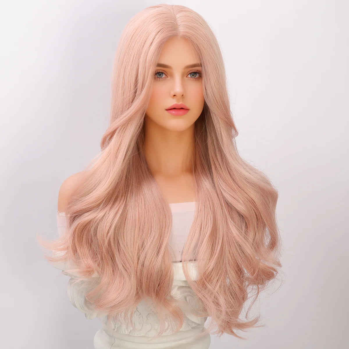 Kawaii Curly Charm πΈβ¨ - Small Lace Wig in White & Pink