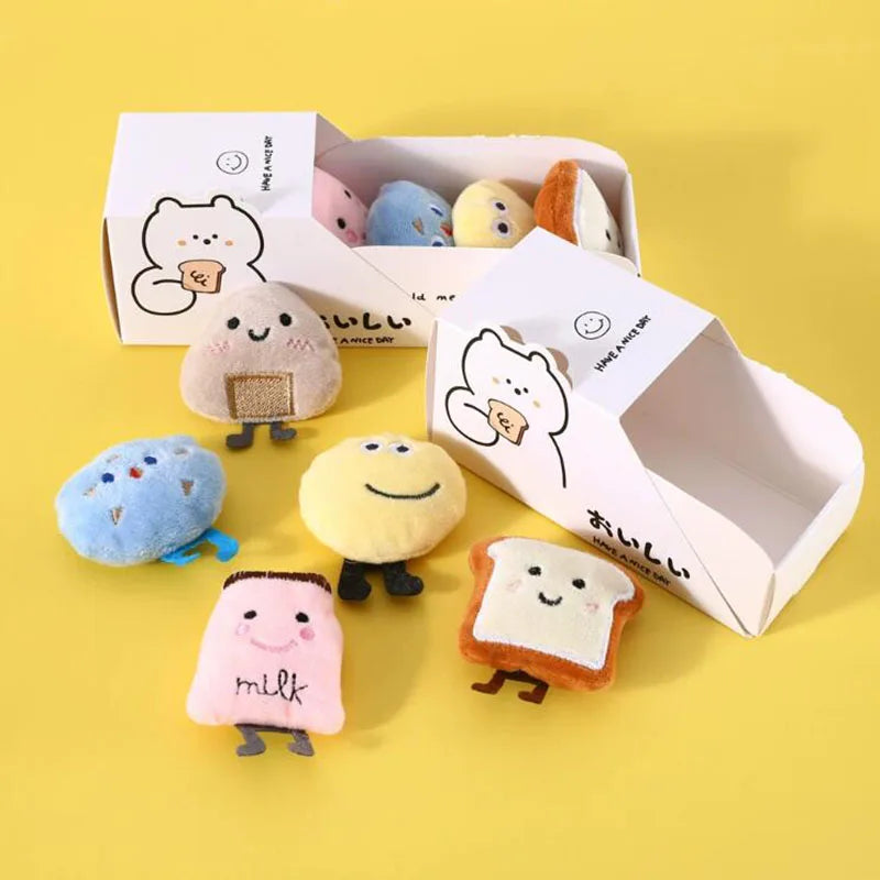 Kawaii Catnip Rice Ball Plush Toy 🎉🐾 - Adorable Boredom Buster for Cats! 🐱💖