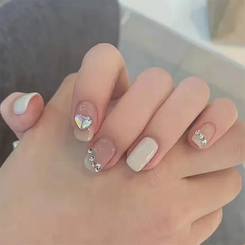 Cute Kawaii Bunny Press-On Nails 🐰✨ | 24 Pcs Full Coverage Acrylic Nail Art Set 🎨 | Reusable & Adorable Fake Nails with Tools! 💅🌸