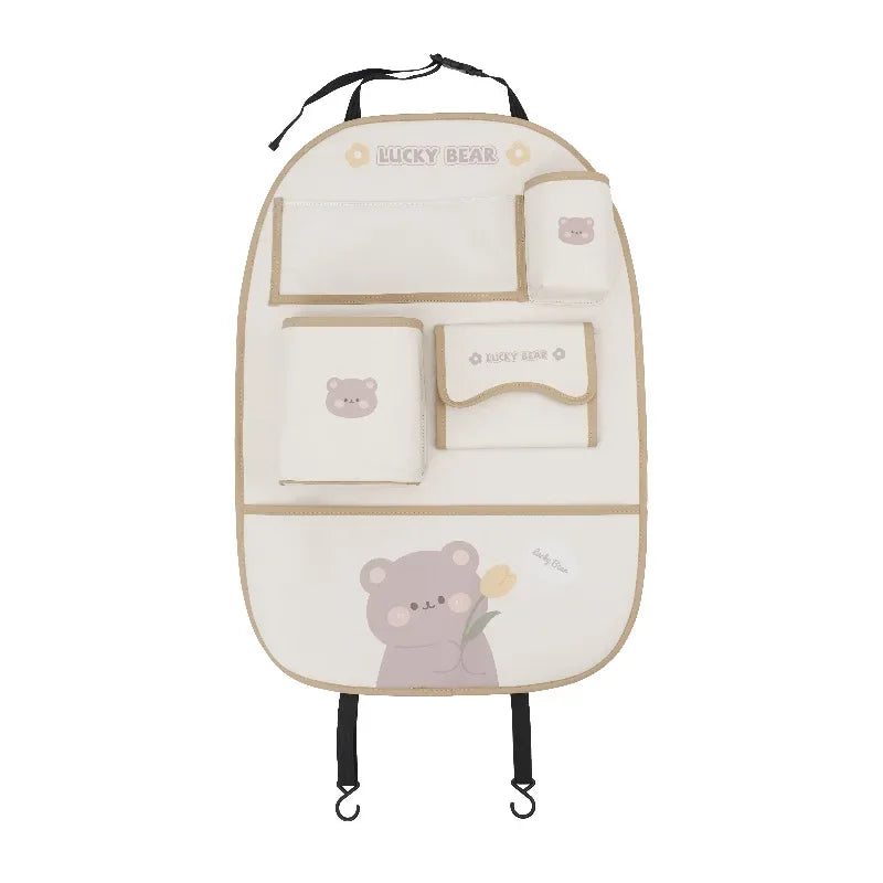 Adorable Kawaii Car Seat Storage Bag π»π° - Multifunctional Anti-Dirty Backseat Organizer for a Mess-Free Ride! πβ¨