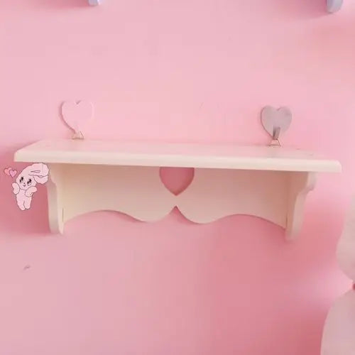 Kawaii Wooden Lace Wall Hanging Rack ๐ | Adorable Storage & Display Shelf for Cozy Spaces ๐กโจ
