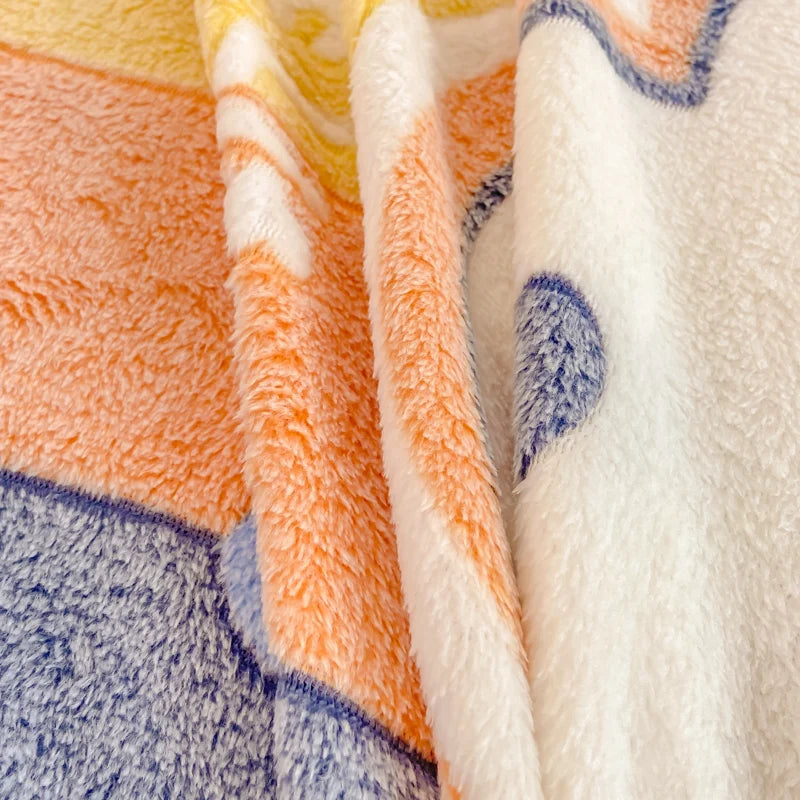 Cozy Kawaii Snowflake Velvet Fitted Sheet 🌨️✨ Fluffy Coral Fleece for Winter Dreams! 💖 Custom Sizes Available! 🛏️