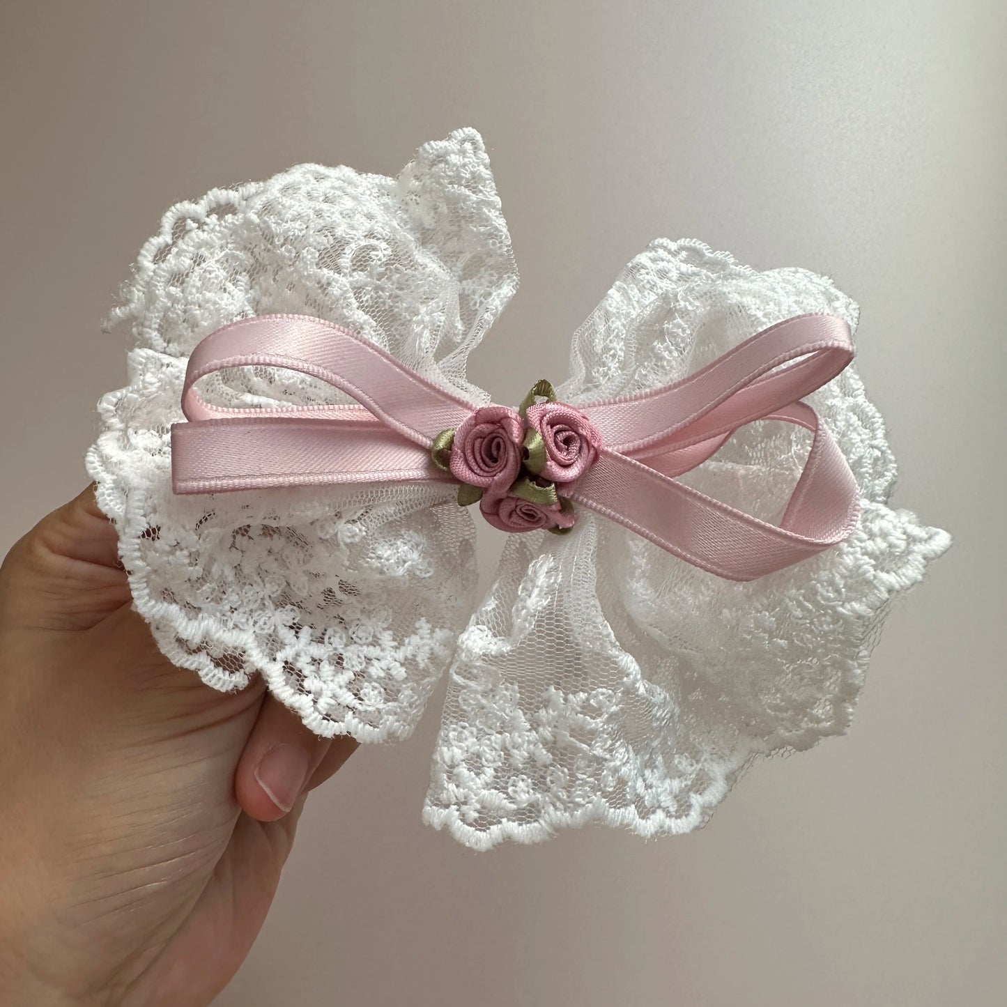 Charming Floral Lace Hair Bows πΈβ¨ Big Clips for Elegant Spring Styles ππΌ