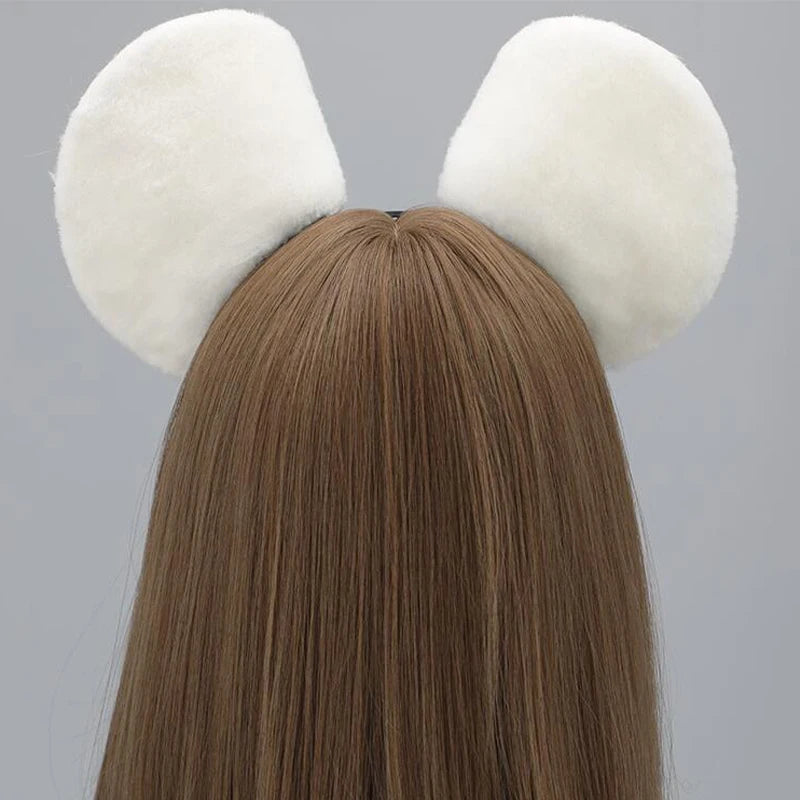 Kawaii Plush Mouse Ears Headband π | Cute Furry Animal Hair Hoop for Anime & Cosplay πβ¨