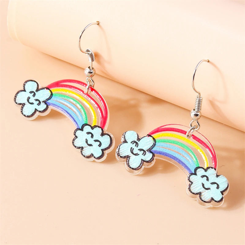 Kawaii Handmade Sunflower Drop Earrings ๐ผโจ | Cute Knitted Dangle Hooks for Party & Holiday Gifts ๐๐