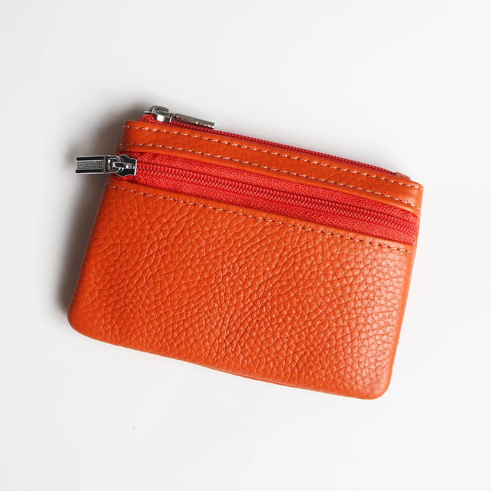 Kawaii Custom Leather Coin Purse πβ¨ | Adorable Personalized Key Ring Wallet π | Mini Cowhide Card Holder for Cute Gifting π