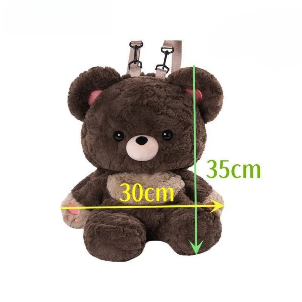 Adorable Kawaii Love Bear Plush Backpack π»β¨ | Cute Versatile Shoulder Bag for School & Everyday Use ππ