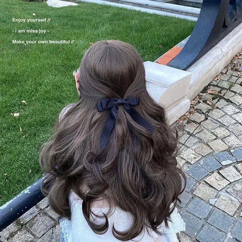 Kawaii Chic Bow Hairpin π | Adorable Black & White Ribbon Clips for Trendy Women π©βπ€ | Cute Hair Accessories π