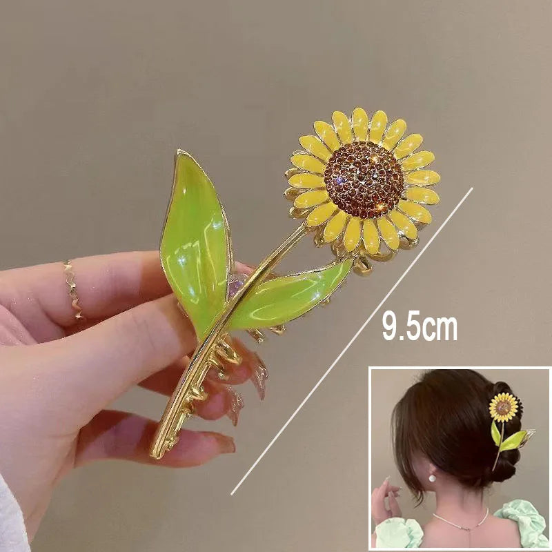 πΈβ¨ Sweet Floral Durian Hair Claw Clip - Adorable Ponytail Grabber for Trendy Girls! πΌπ