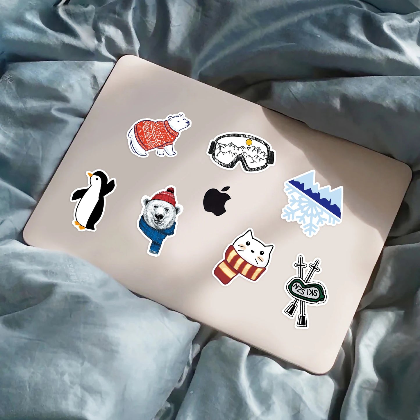 Kawaii Sloth Adventure Stickers π | 50Pcs Cute Waterproof Vinyl Decals for Skateboards, Laptops & More! π¦₯β¨