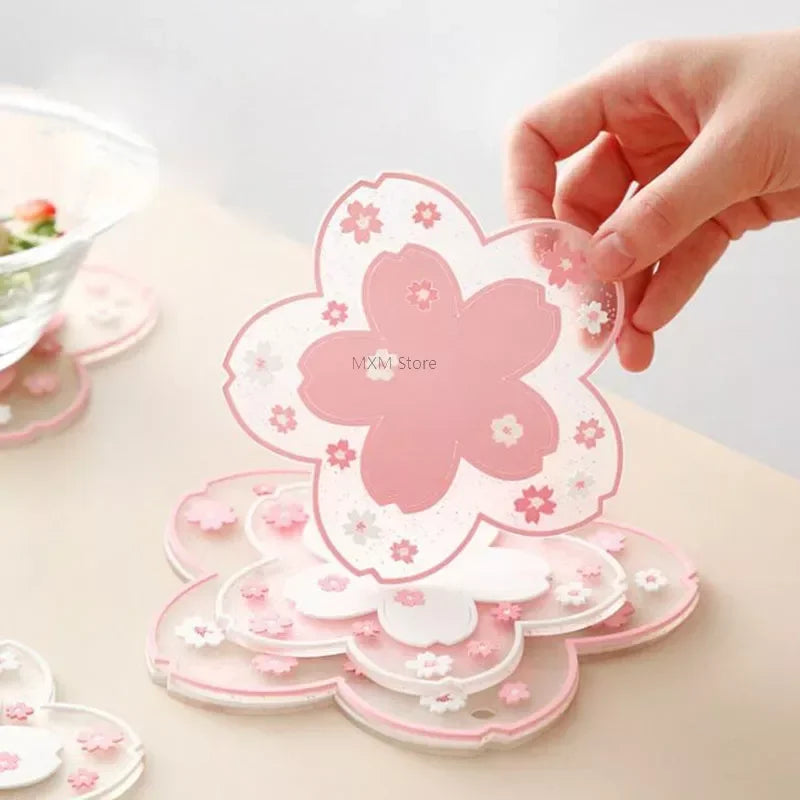 πΈ Cherry Blossom Bliss βοΈ Cute Coaster for Sipping Happiness! πΌ - Pixie Quill