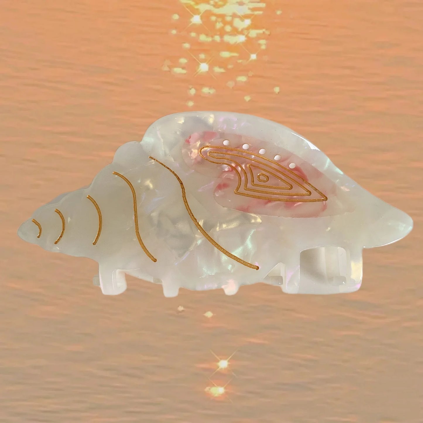 Ocean Friends Hair Claw Clip Acetate Dolphin Seahorse Jellyfish Clip For Women 🐬