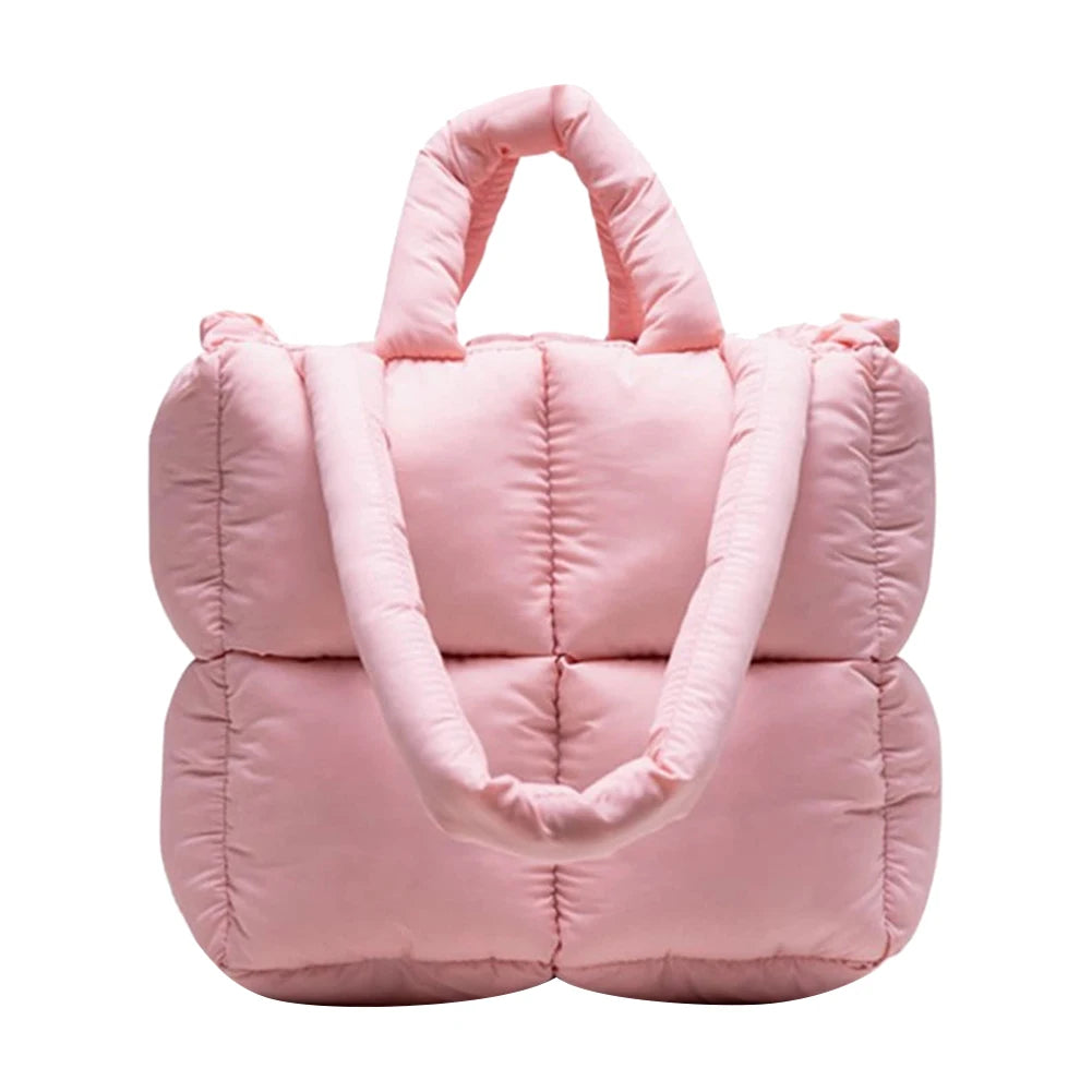 Charming Kawaii Quilted Checkered Shoulder Bag πΈβ¨ Soft & Stylish Tote for Winter Adventures! ππ