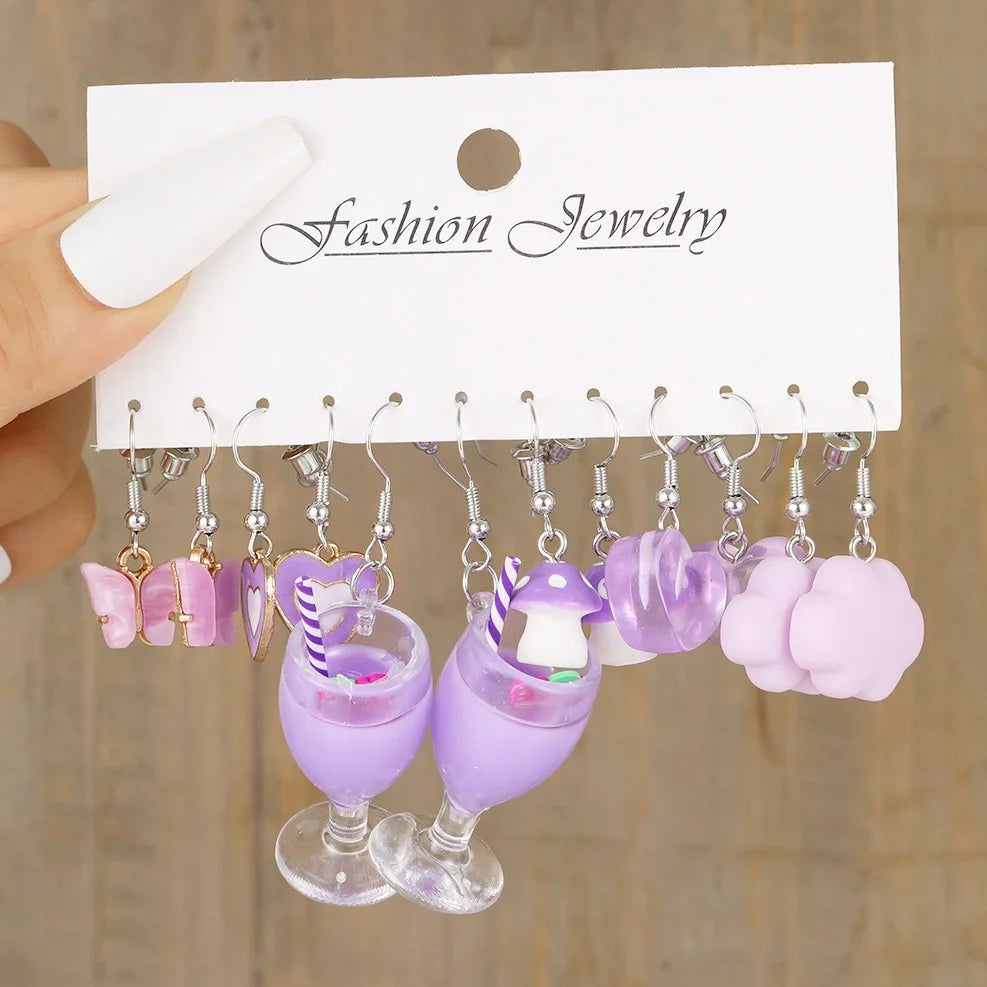 π Cute Trendy Drop Earrings Set π