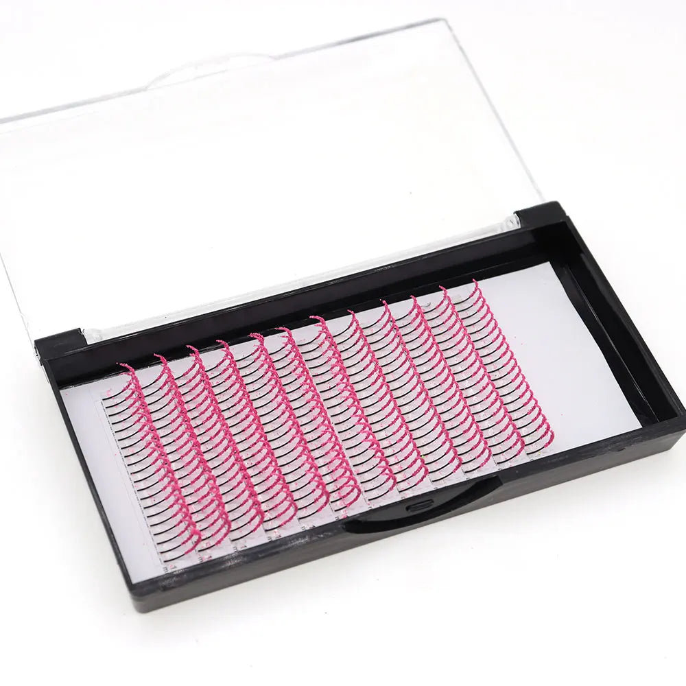 β¨ Kawaii Pink Glitter Fairy Spikes Lashes π Shimmering Diamond Eyelash Extensions π
