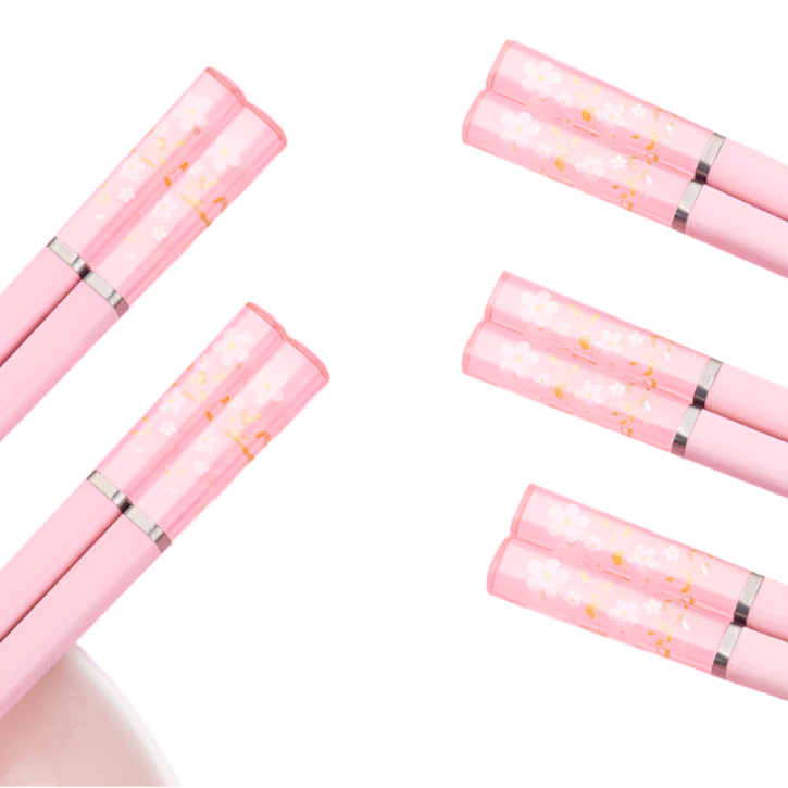 Kawaii Cherry Blossom Chopsticks πΈβ¨ | Non-Slip Eco-Friendly Sushi Sticks π£π