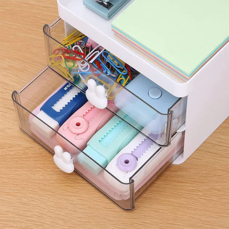 Kawaii Cute Desk Organizer π§Έβ¨ | Adorable Storage Box with Drawers for Pens, Makeup & More! ππ