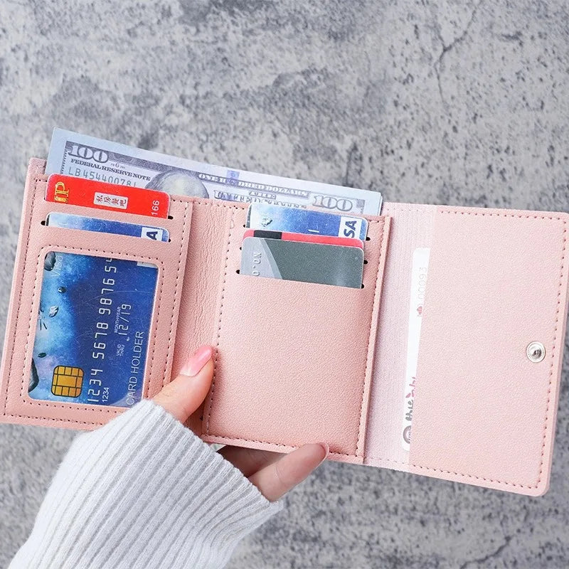 π Adorable Mini Wallet for Trendy Girls πΈ Cute Cartoon Coin Purse with ID & Card Holder π Perfect for School! πβ¨