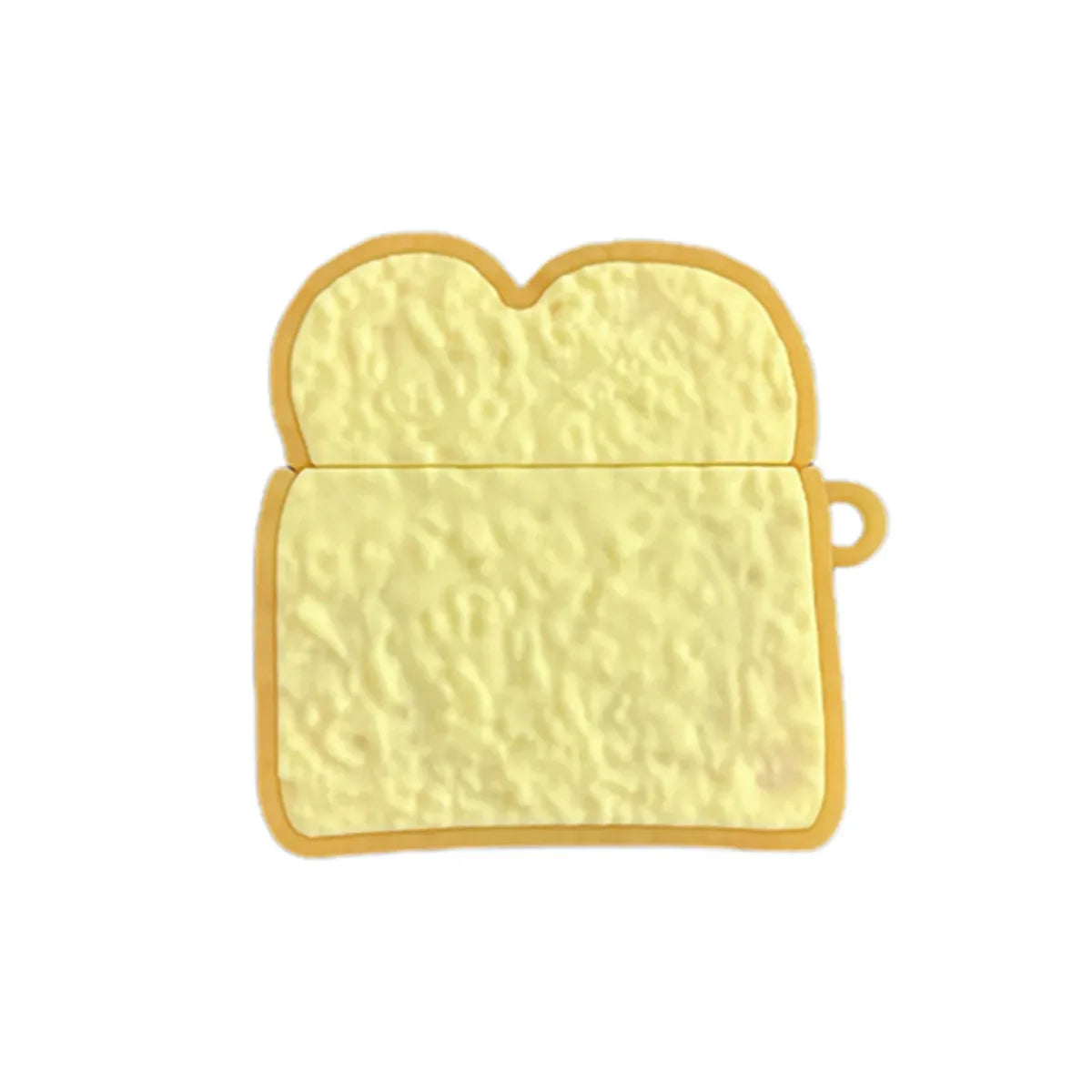 Kawaii Toast Silicone Earbud Case 🍞🎧 | Cute & Creative Headphone Cover with Keychain for Huawei FreeClip 🌟💕