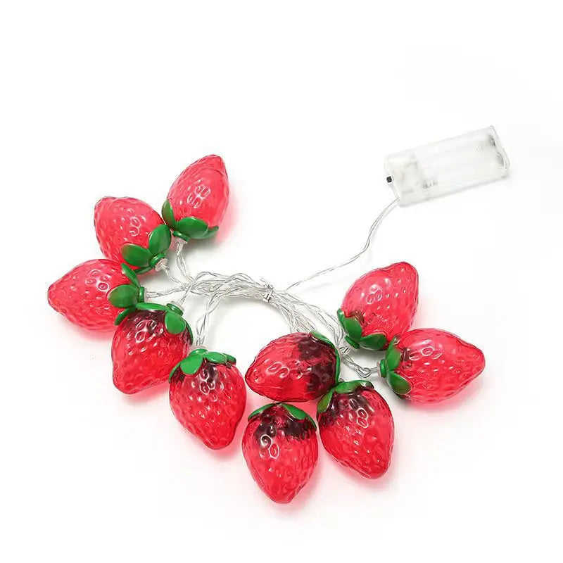 Kawaii Strawberry Fairy Lights πβ¨ | 10 LED String Lights for Enchanting Home Decor π | Perfect for Easter & Parties! π