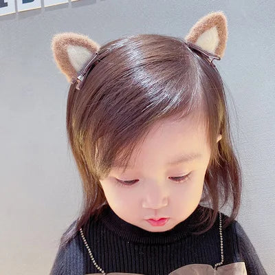 π°β¨ Adorable Bunny Ears Hair Clips Set - Handmade Baby Girl Accessories! ππ