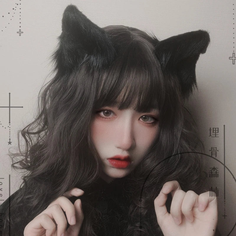 Kawaii Cat Ears Anime Lolita Headband π | Gothic Cosplay Hair Accessories πΎβ¨