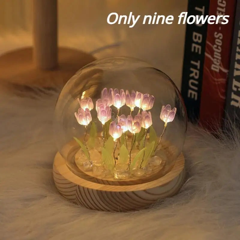 Kawaii Tulip LED Night Light π·β¨ | Handmade DIY Table Lamp for Cozy Bedrooms & Adorable Gift Ideas ππ