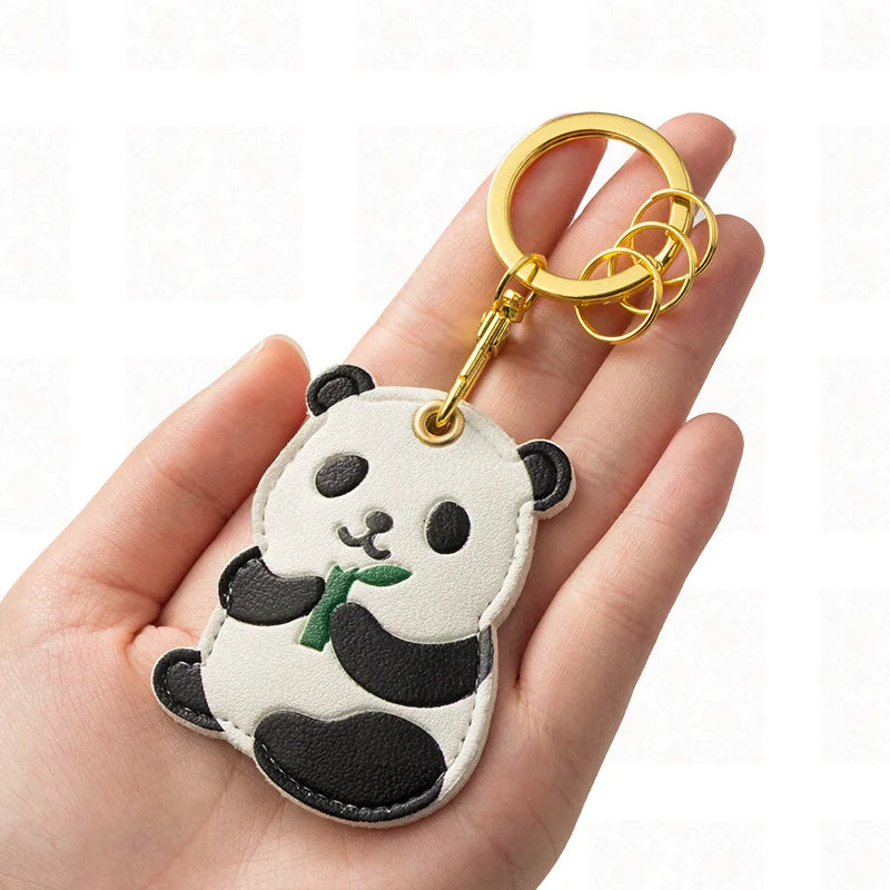Kawaii Animal Keychain Set 🐰🐼 | Adorable Rabbit & Panda Charms for Bags & Keys 🌟✨