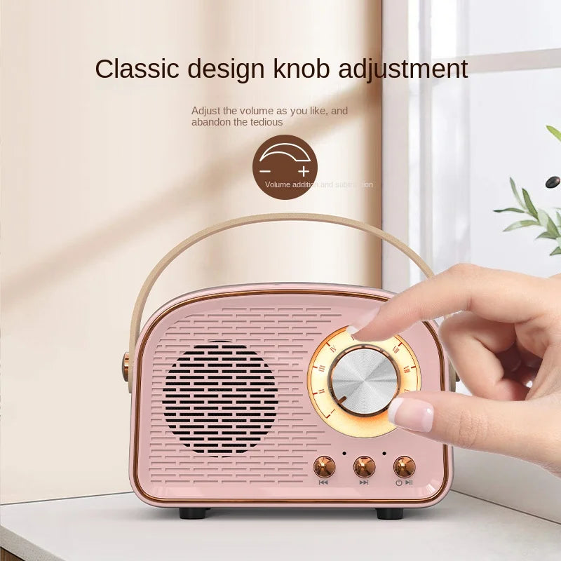 β¨ Kawaii Retro Mini Bluetooth Speaker πΆ Cute Portable Music Player with Subwoofer & FM Radio π Perfect Home Decor & Gift Idea!
