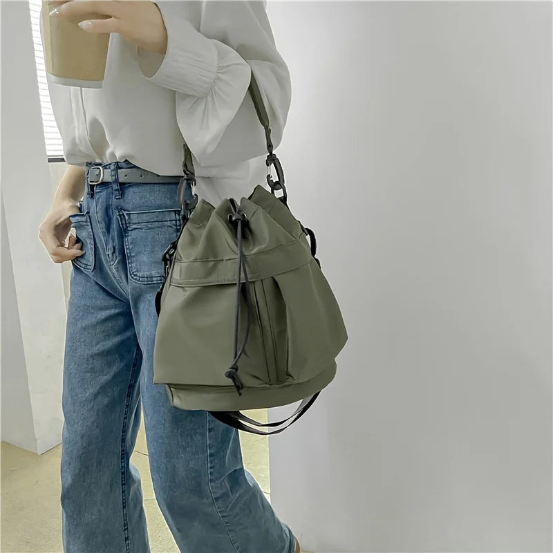 Kawaii Nylon Shoulder Bag πβ¨ | Waterproof & Versatile Large Tote | Adorable Crossbody for Daily Adventures ππ