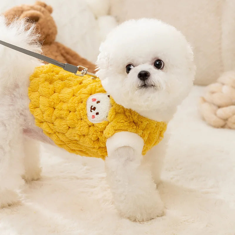 πΎ Cozy Cuddle Paws: Adorable Plush Sweater for Tiny Tails πΆβ¨