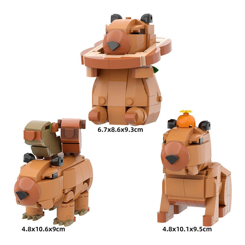 Kawaii Capybara Building Blocks Set πΎβ¨ | Creative Animal Bricks for Kids π§©π | Perfect Christmas Gift!