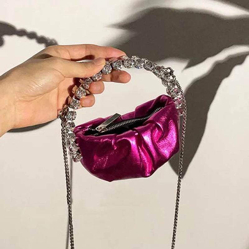 Kawaii Sparkle Crystal Clutch β¨π - Adorable Rhinestone Handbag & Shoulder Bag for Trendy Women! ππΈ