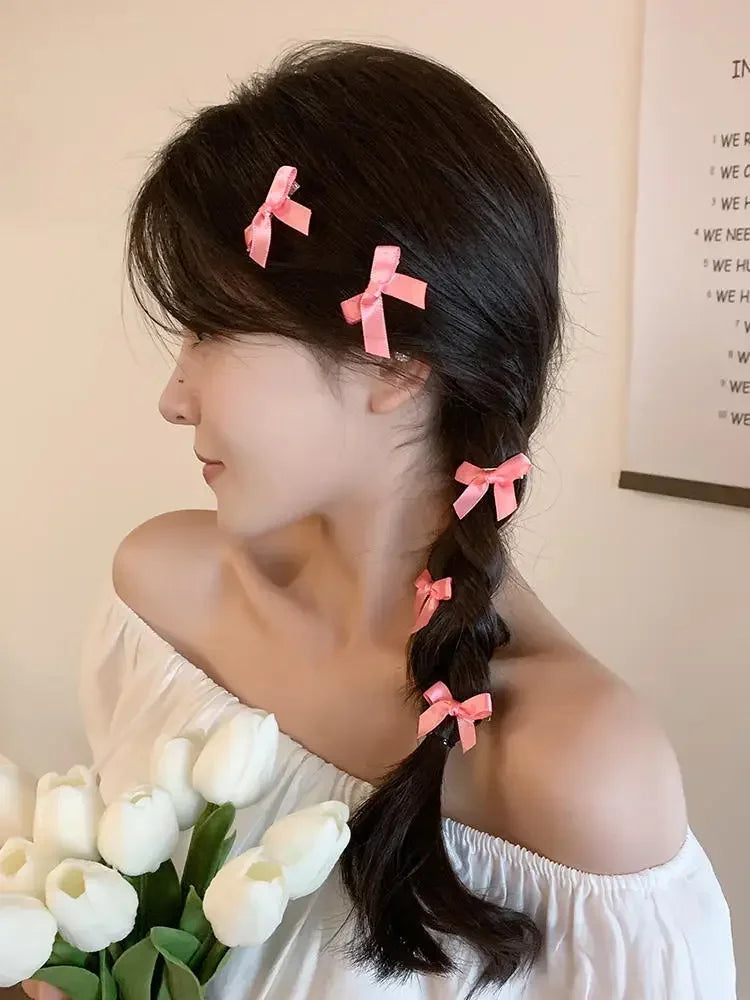 ✨Charming Bow Hair Clips 🎀 Adorable Korean Style Hairpins for Trendy Girls 🌸 Cute Barrettes for Every Occasion! 🌼