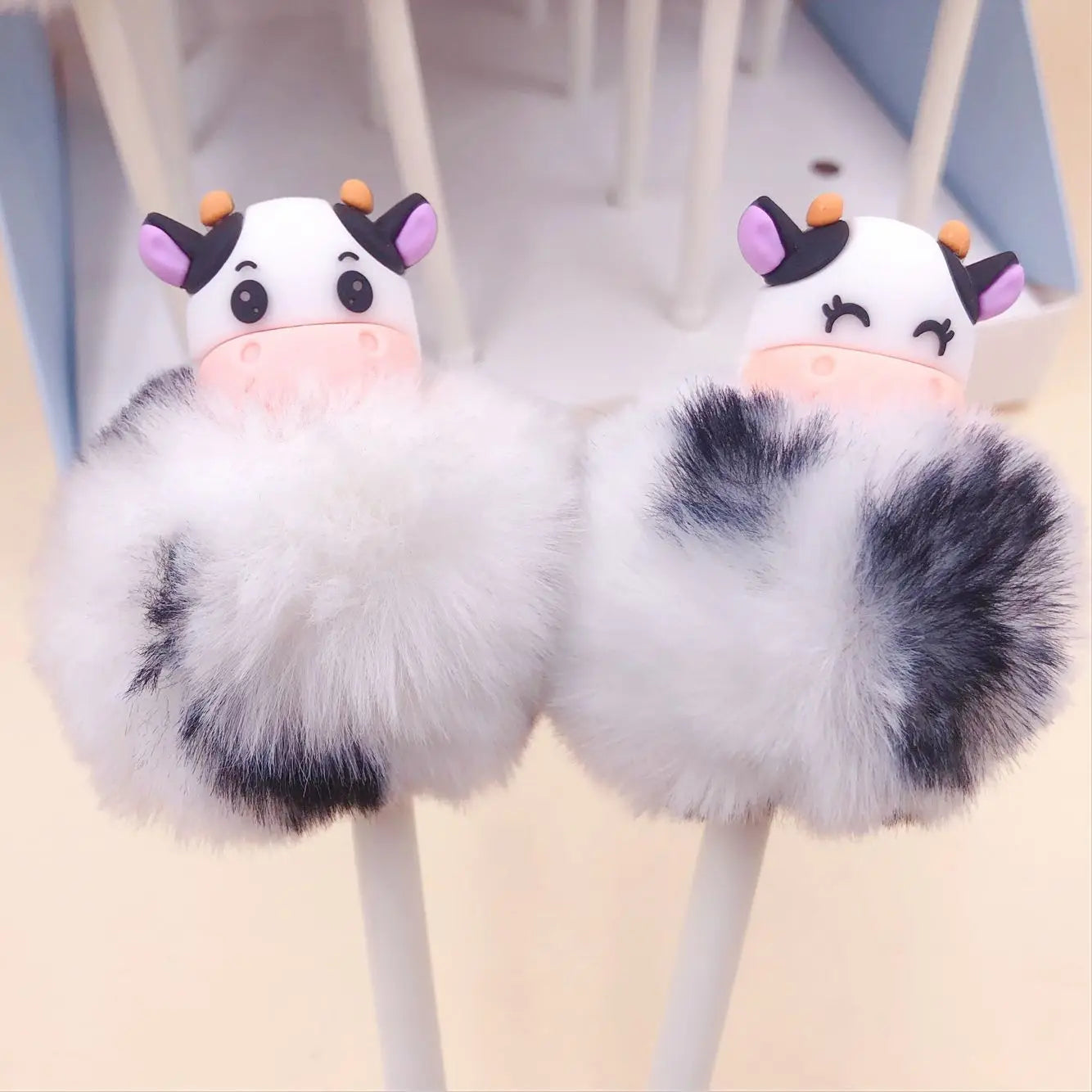 Kawaii Cow Plush Gel Pen πβ¨ | Cute Stationery Gift for School & Office Supplies πΈβοΈ