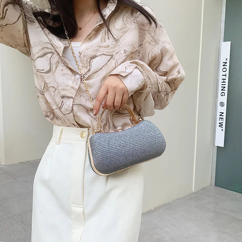 β¨ Kawaii Shiny Dinner Bag π Soft Fashion Shoulder Chain Purse for Trendy Women π