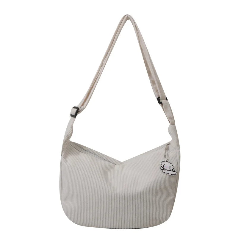 Charming Corduroy Cutie πβ¨ - Adorable Shoulder Bag for Trendy Girls! ππ - Pixie Quill