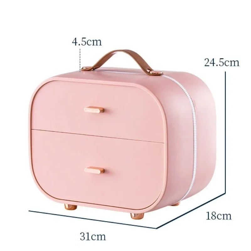Kawaii Jewelry Organizer Box πΈβ¨ - Adorable Travel Case for Rings, Earrings & Necklaces π - Cute Plastic Storage Solution!