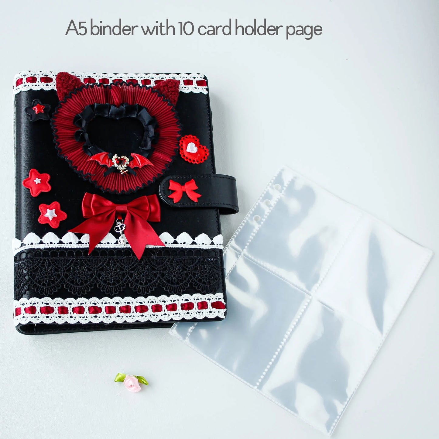 Charming A5 Kpop Photocard Binder Refillable Journal Faux PU Leather Star Idol 📘