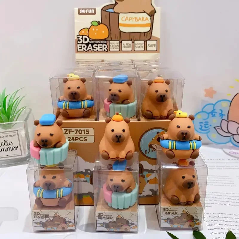 Kawaii Capybara Pencil Eraser πΎβ¨ | Cute Rubber Stationery for Kids π | Adorable Desk Decor & Gift Idea π