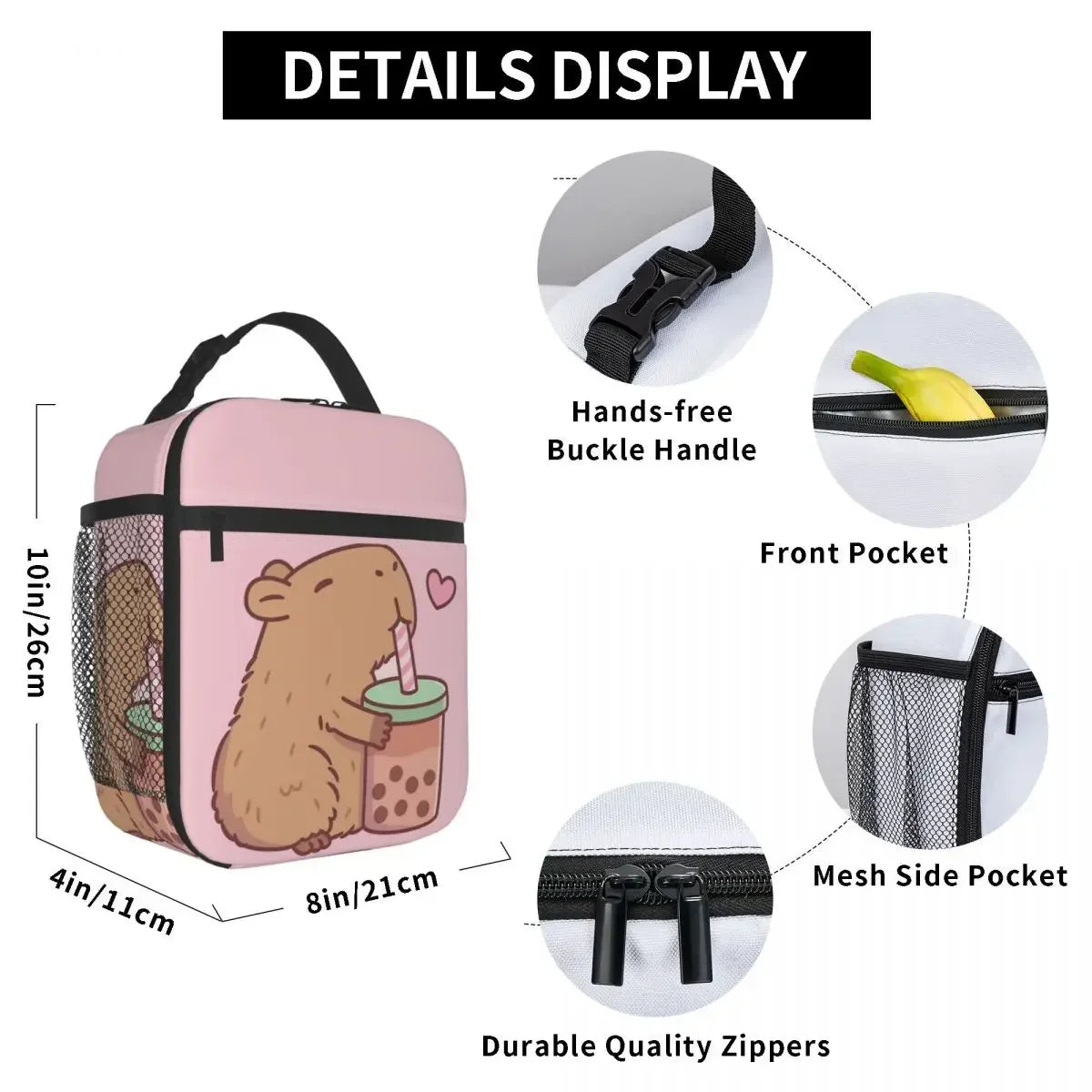 Kawaii Capybara Foam Tea Cooler Bag πΎπ - Insulated Lunch Box for Travel & Picnics! π±β¨