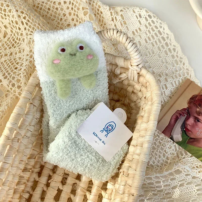 Charming Cartoon Cozy Socks for Women πβ¨ Autumn/Winter Delight! π§¦βοΈ Perfect Thermal Foot Hugs! π - Pixie Quill